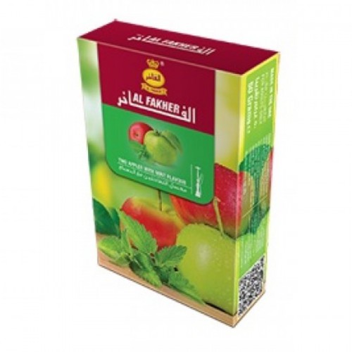 Табак Al-Fakher Двойное яблоко c Мятой (Two Apples with Mint), 50 грамм